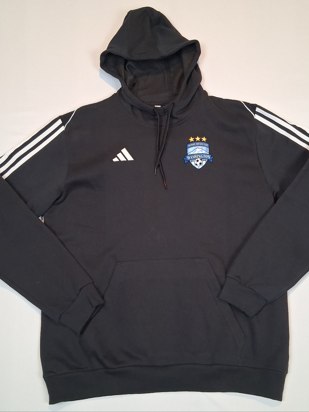 Adidas Tiro 23 League Hoodie Black Mens XL Washington Premier Football Club Logo